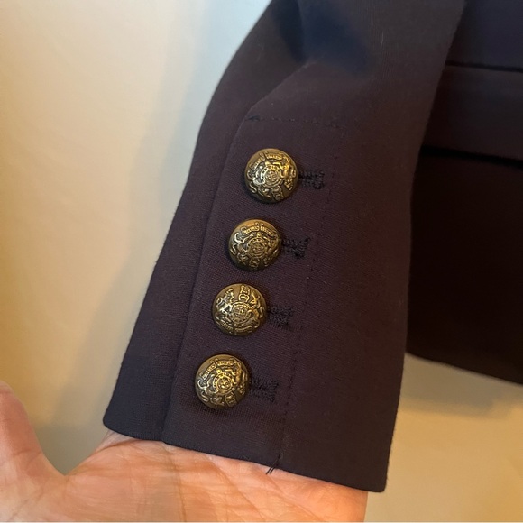 EVEREVE Navy White Removable Dickey 2 Button Dawson Blazer Sz XS Like New Preppy - Picture 8 of 15